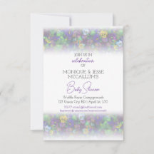 Pansies Invitation [purple]