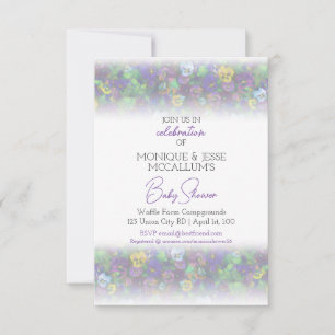 Pansies Invitation [purple]