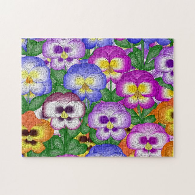 Pansies Jigsaw Puzzle (Horizontal)