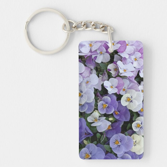 Pansies Key Ring (Front)