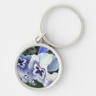 PANSIES KEY RING