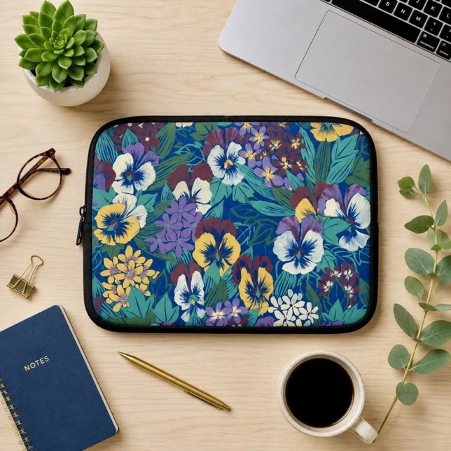 Pansies Laptop Sleeve (Creator Uploaded)