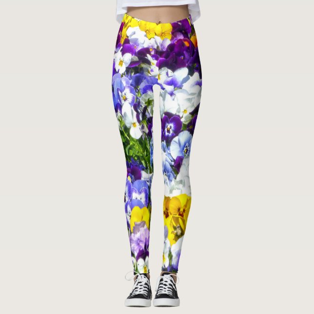 Pansies Leggings (Front)