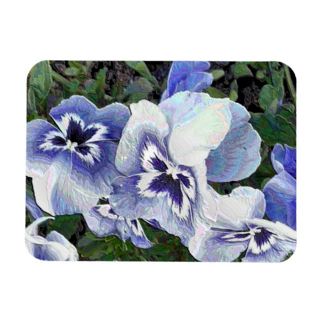PANSIES MAGNET (Horizontal)