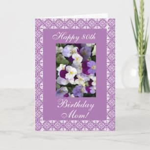Pansies - Mother's birthday Card