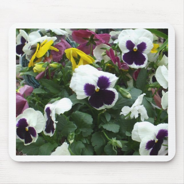 Pansies Mouse Pad (Front)