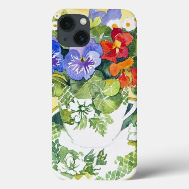 Pansies - nasturtiums 2013 Case-Mate iPhone case (Back)