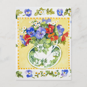 Pansies - nasturtiums 2013 postcard