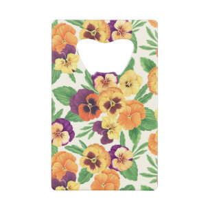 Pansies on off white