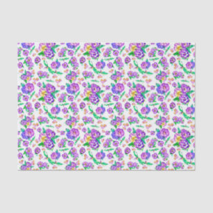 Pansies Pattern tissue paper