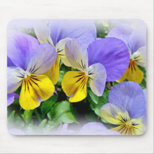 Pansies - Purple and Yellow Mouse Pad