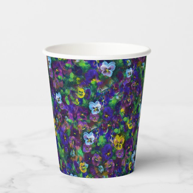 Pansies [purple] cups (Back)