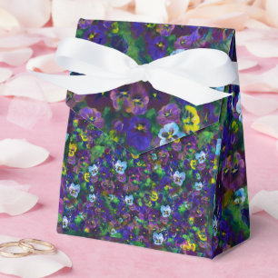 Pansies [purple] Special gift tent Favour Box