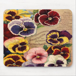 Pansies Seed Packet Mousepad