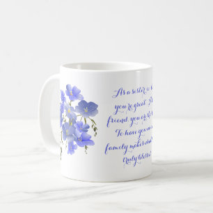 Pansies, Sister in Law, Friend & Family Coffee Mug