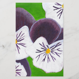 Pansies Stationery
