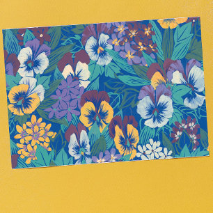 Pansies Tea Towel