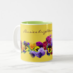 pansy16v1 Two-Tone coffee mug