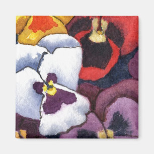 "Pansy #2"  Floral Magnet
