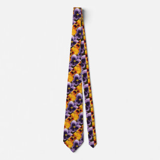 "Pansy 3" Flower Garden Neck Tie