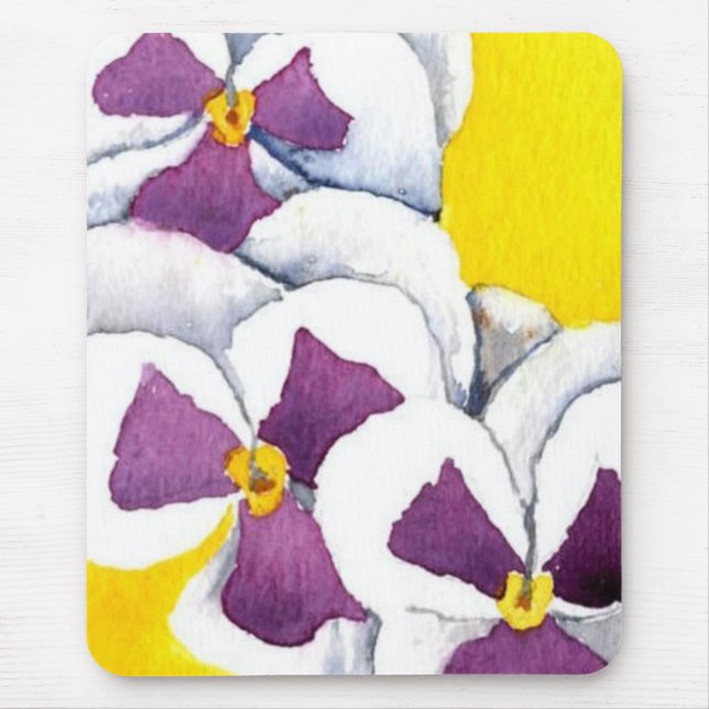 "Pansy #4" Floral Mousepad (Front)