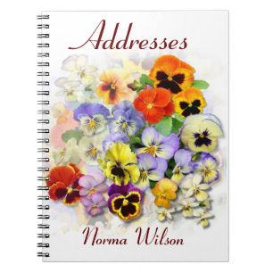 Pansy Address Notebook