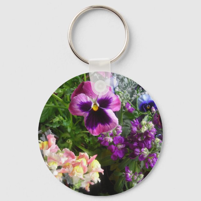 Pansy and Friends keychain (Front)