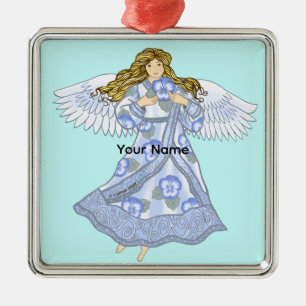 Pansy Angel Metal Tree Decoration