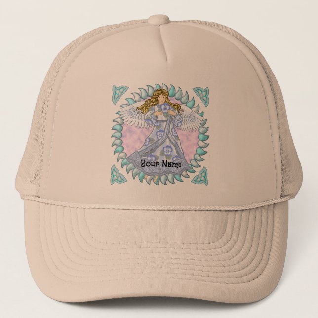 Pansy angel  trucker hat (Front)