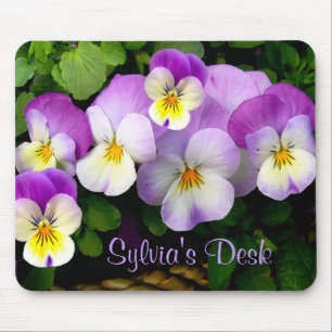PANSY BASKET MOUSE PAD