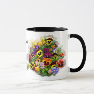 PANSY BEAUTY ~ Ringer Mug