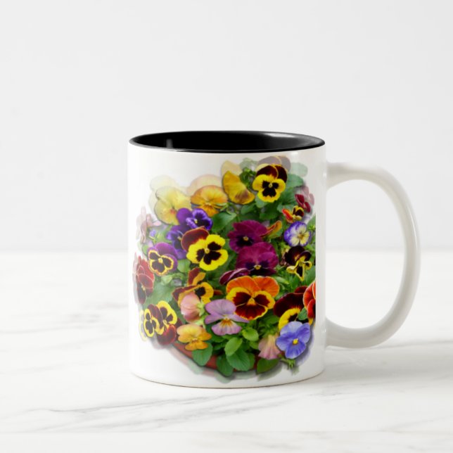 PANSY BEAUTY ~ Ringer  Mug #2 (Right)