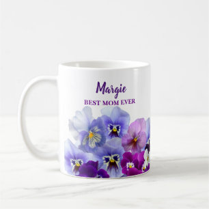 Pansy Best Mum Ever Mug Mother Gift Idea