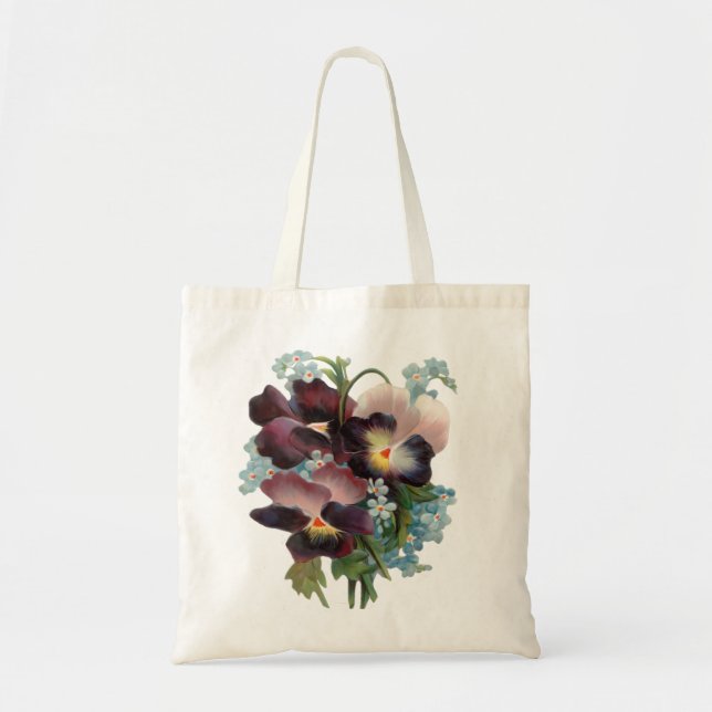 Pansy Bouquet Tote Bag (Front)