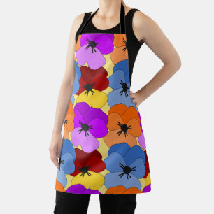 Pansy Collage Apron