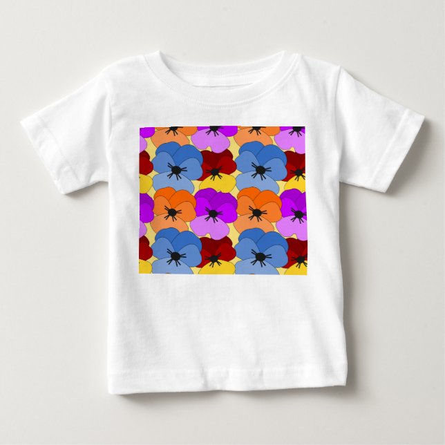 Pansy Collage  Baby T-Shirt (Front)
