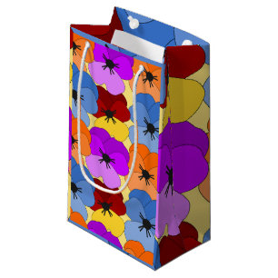 Pansy Collage Small Gift Bag