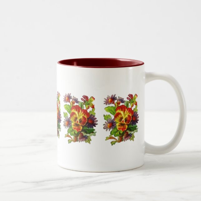 Pansy Daisy Mug (Right)