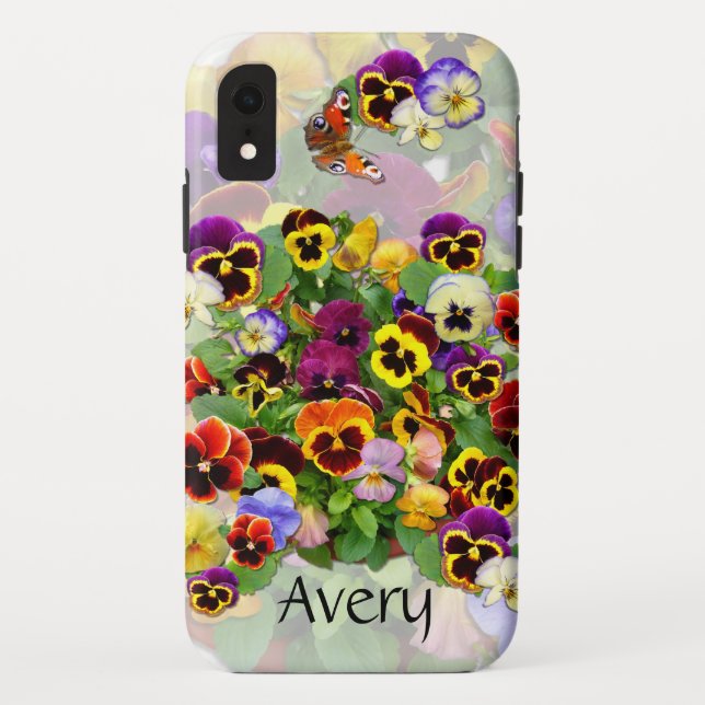 Pansy Display Case-Mate iPhone Case (Back)