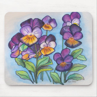 Pansy Faces mousepad