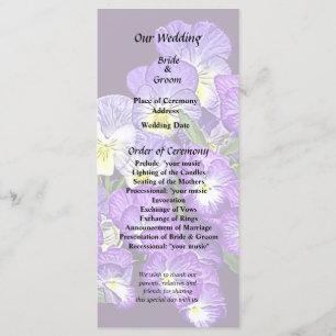 Pansy Family Reunion Program