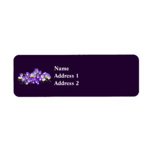 Pansy Family Reunion Return Address Label