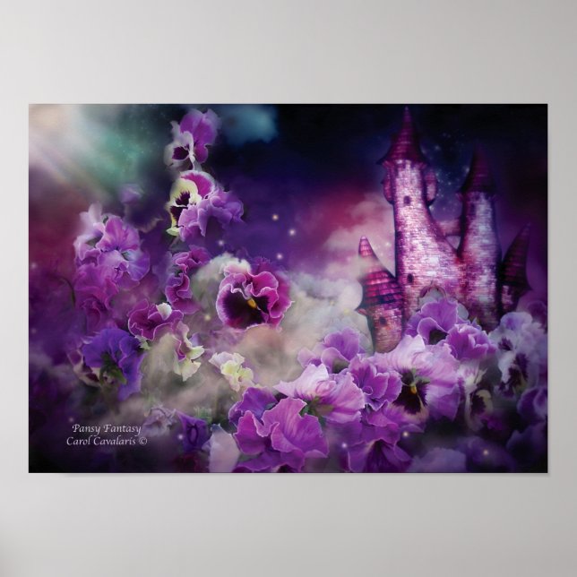 Pansy Fantasy Art Poster/Print Poster (Front)