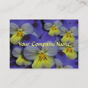 Pansy Floral Business Card