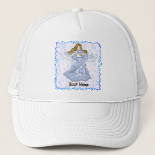 Pansy flower Christian angel Trucker Hat