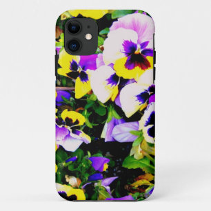 pansy flowers iPhone 11 case