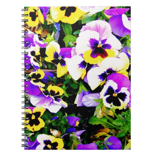 pansy flowers notebook (Front)