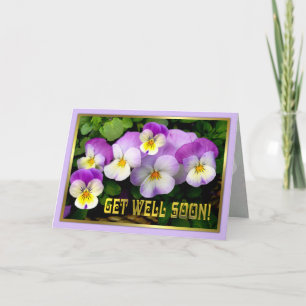 Pansy ~ Get Well Card