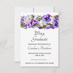 Pansy Graduation Announcement