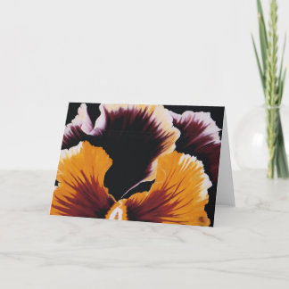 Pansy Greeting Card